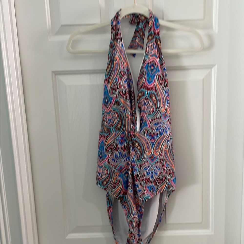 Jantzen Multicolor Paisley Halter Swimsuit